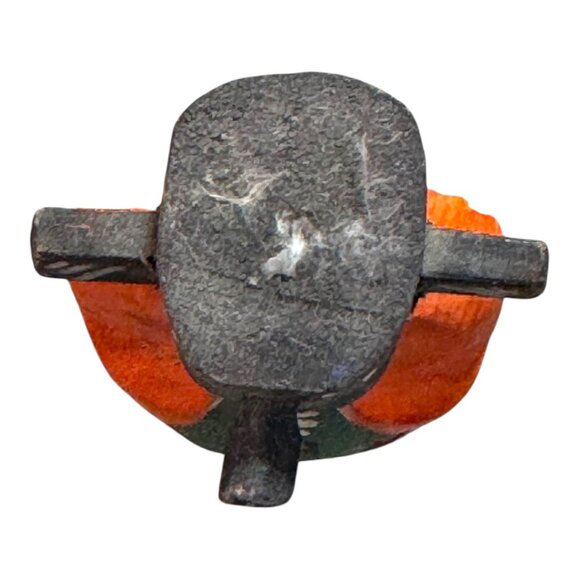 Vintage Hopi Kachina Doll Mini 4" Wooden Black Red Route 55 Tribal Painted READ - Picture 5 of 8